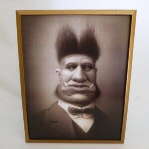 NEW 11” x 14” TRAVIS LOUIE FRAMED PRINT GOTHIC HORROR MONSTER PORTRAIT ODDITY